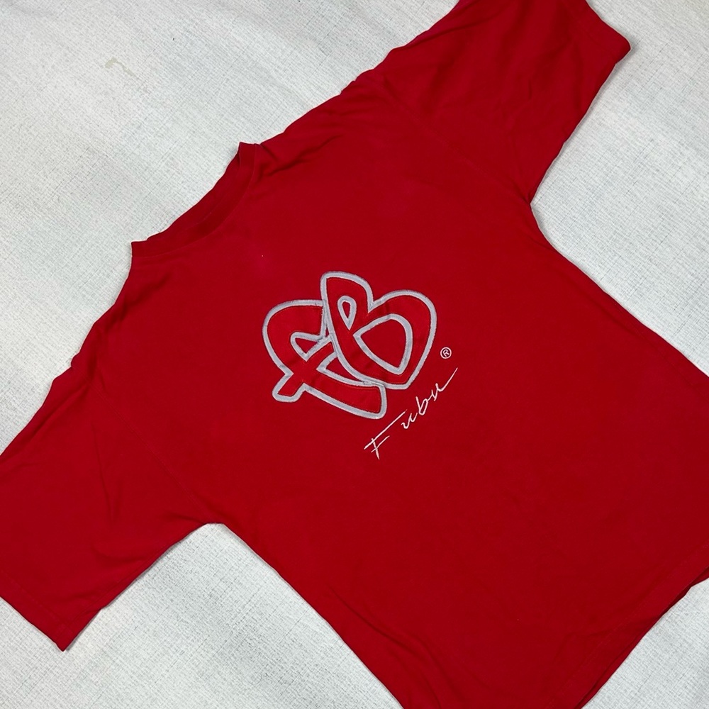 Vintage y2k embroidered fubu tee size M